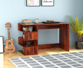 Revista Solid Sheesham Wood Study Table (Natural Finish)